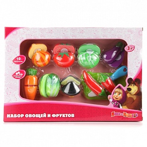 Набор овощей и фруктов "Маша и Медведь" (Играем вместе, B997081-Rsim)